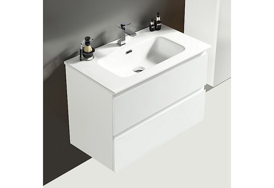 Alpenberger Badmöbel-Set - Badschrank Badezimmer Schrank, (2 Waschbeckenunt günstig online kaufen