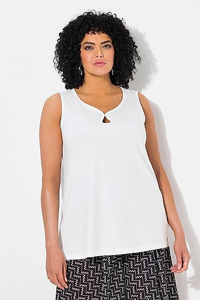 Ulla Popken Longtop Top Cut-Out A-Linie Herzausschnitt ärmellos günstig online kaufen