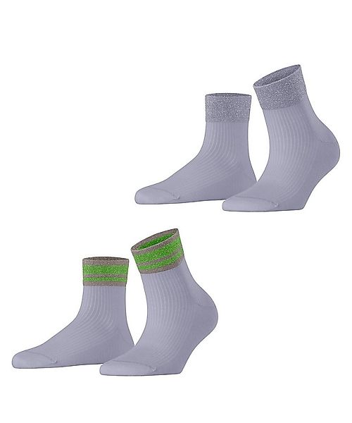 Esprit Kurzsocken Retro Glitter 2-Pack (2-Paar) günstig online kaufen