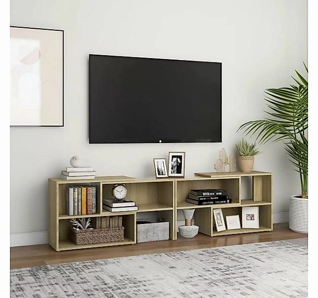 furnicato TV-Schrank Sonoma-Eiche 149x30x52 cm Holzwerkstoff günstig online kaufen