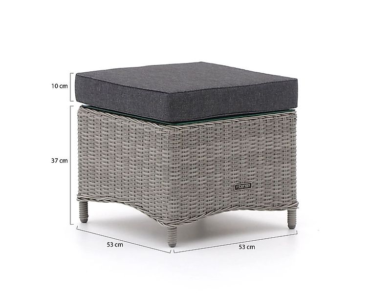 Intenso Milano Beistelltisch Outdoor/Gartenhocker 53x53x37 cm günstig online kaufen