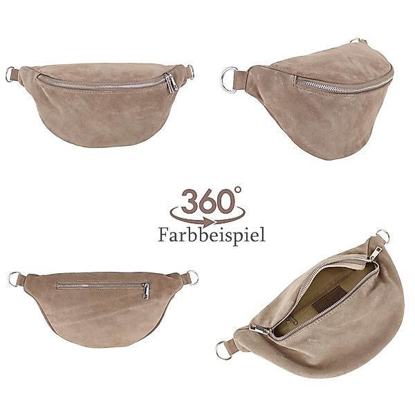 MIRROSI Bauchtasche Damen, Wildleder, Made in günstig online kaufen