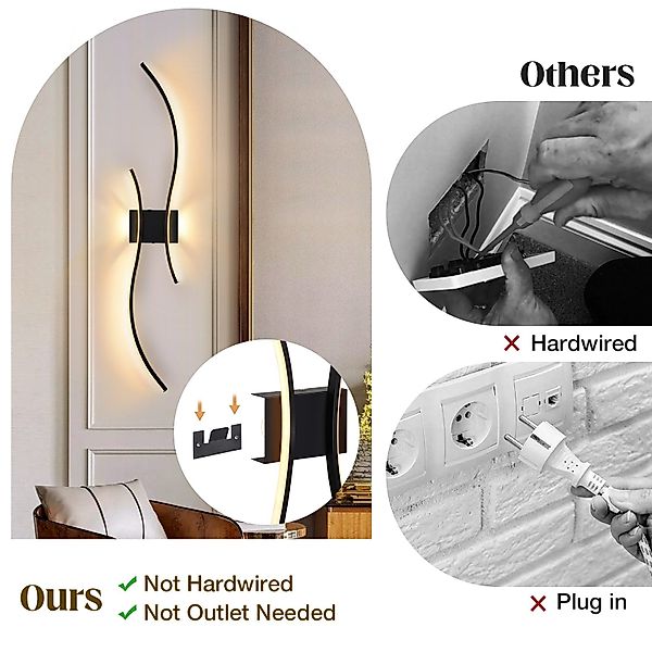 LMaxhome LED Wandleuchte 100CM Moderne Wandbeleuchtung günstig online kaufen