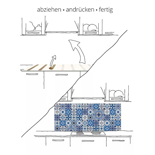 Artland Küchenrückwand "Uni weiß matt", (1 tlg.), Alu Spritzschutz mit Kleb günstig online kaufen