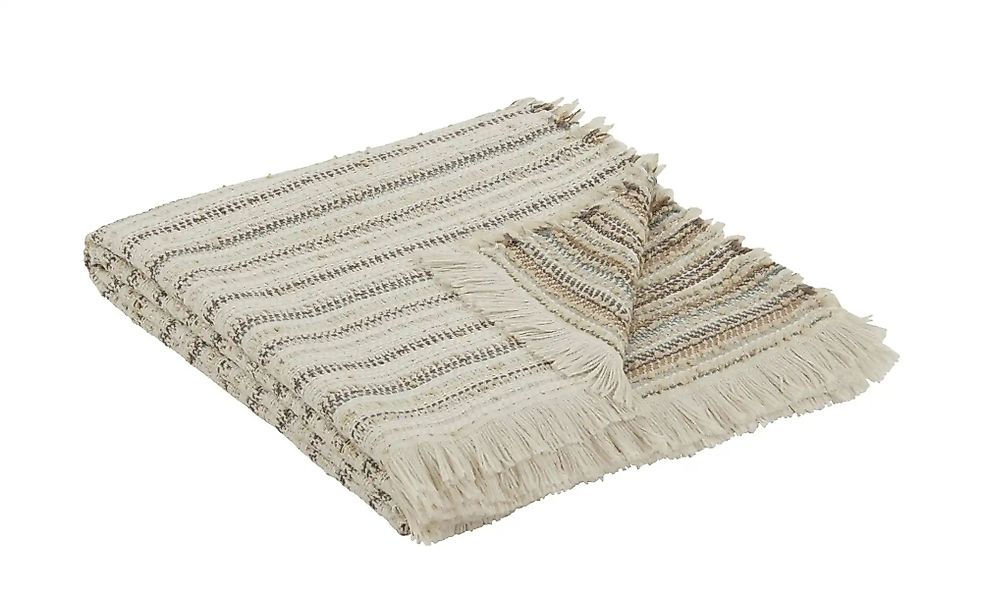 como Plaid  Jacquard ¦ creme ¦ Synthetik ¦ Maße (cm): B: 135 Dekokissen & D günstig online kaufen