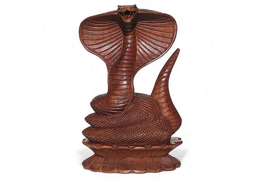Wogeka Tierfigur Kobra auf Sockel Figur Schlange Cobra Dekoration Statue günstig online kaufen