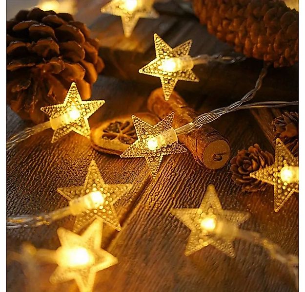 Montegoni Lichterkette Stern Lichterkette 3m 20 LED, Fenster Wand Zimmer De günstig online kaufen