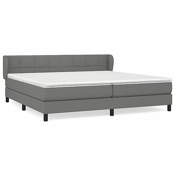 vidaXL Boxspringbett mit Matratze Dunkelgrau 200x200 cm Stoff1380519 günstig online kaufen