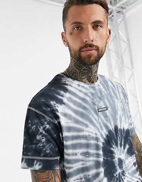 Good for Nothing – T-Shirt mit spiralhaftem Batikmuster-Mehrfarbig günstig online kaufen