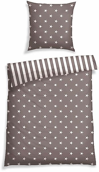 Schiesser Wendebettwäsche "Stars & Stripes aus weicher Baumwolle mit Sterne günstig online kaufen