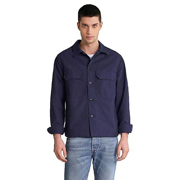 Salsa Jeans Style Thick Twill Langarm Hemd S Blue günstig online kaufen