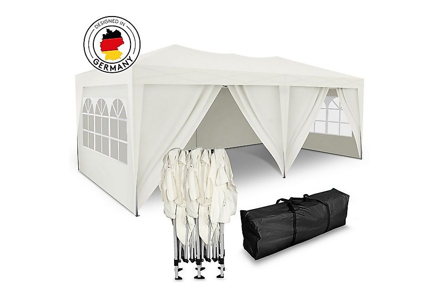 Kronenburg Partyzelt 3x6m wasserdicht - Gartenpavillon, Faltpavillon stabil günstig online kaufen