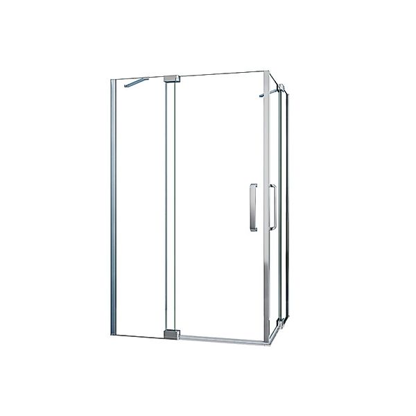 Duschparadies Duschkabine Eckeinstieg 90 x 80 cm Drehtür 8mm Nano Glas Dusc günstig online kaufen