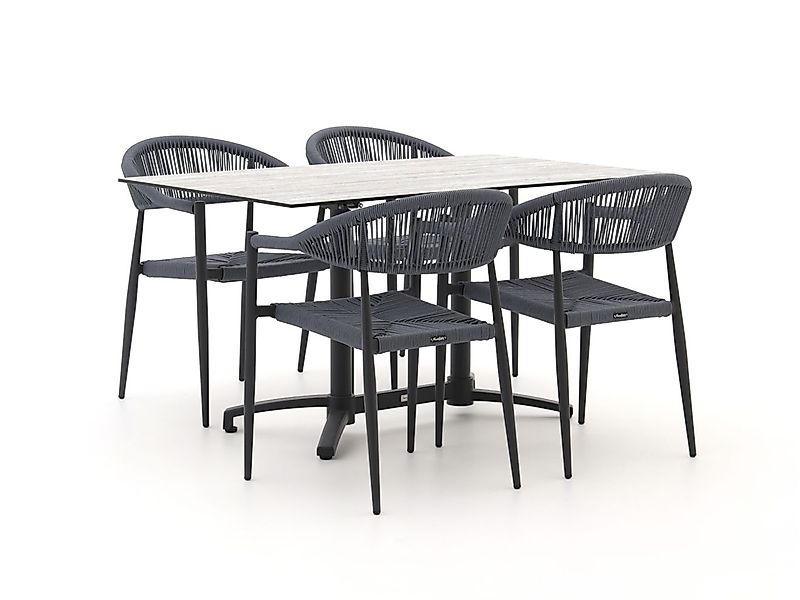 Manifesto Belpasso/Canzo 140 cm Gartenmöbel-Set 5-teilig klappbar stapelbar günstig online kaufen