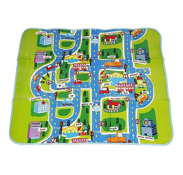 JEOBEST Spielmatte Baby Krabbelmatte Spielteppich Klappbar Faltbar 130x160c günstig online kaufen