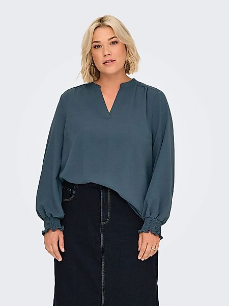 ONLY CARMAKOMA Shirtbluse "CARMETTA LIFE V-NECK TOP WVN NOOS" günstig online kaufen
