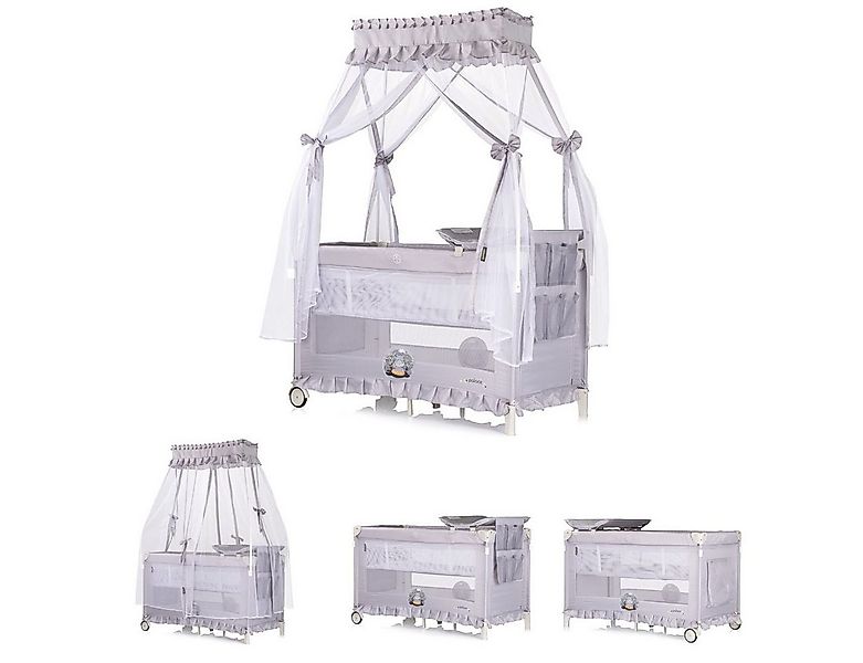 Chipolino Baby-Reisebett Reisebett Palace, Baldachin, Moskitonetz zwei Eben günstig online kaufen