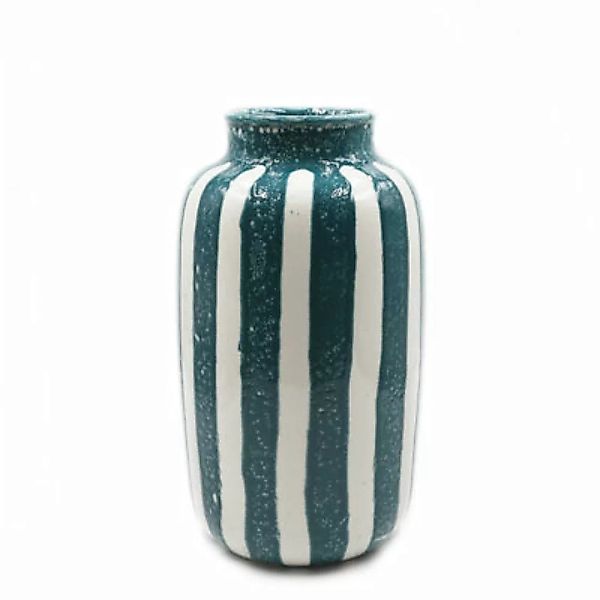 Vase Riviera Large keramik blau / H 36 cm - Maison Sarah Lavoine - Blau günstig online kaufen