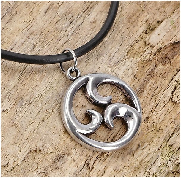 Guru-Shop Perlenkette Ethnokette, Modeschmuck Kette - Triskele günstig online kaufen