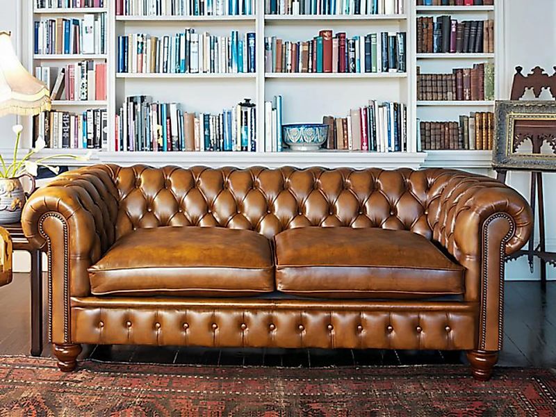 Xlmoebel 3-Sitzer Chesterfield Dreisitzer Polster Designer Sofa Couch Garni günstig online kaufen