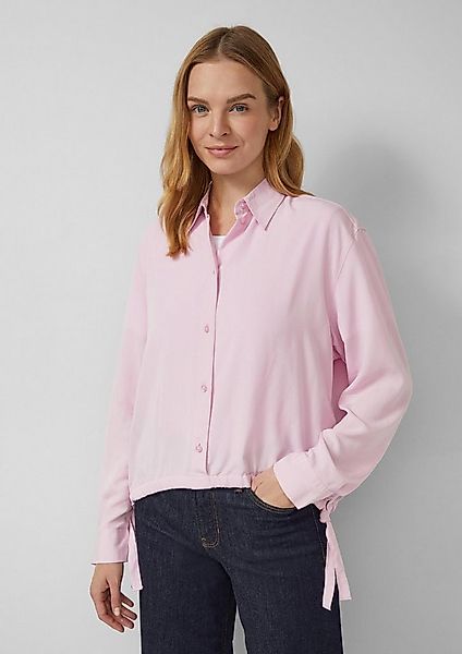 s.Oliver Langarmbluse Bluse Fließende Bluse mit Schleifen-Detail günstig online kaufen