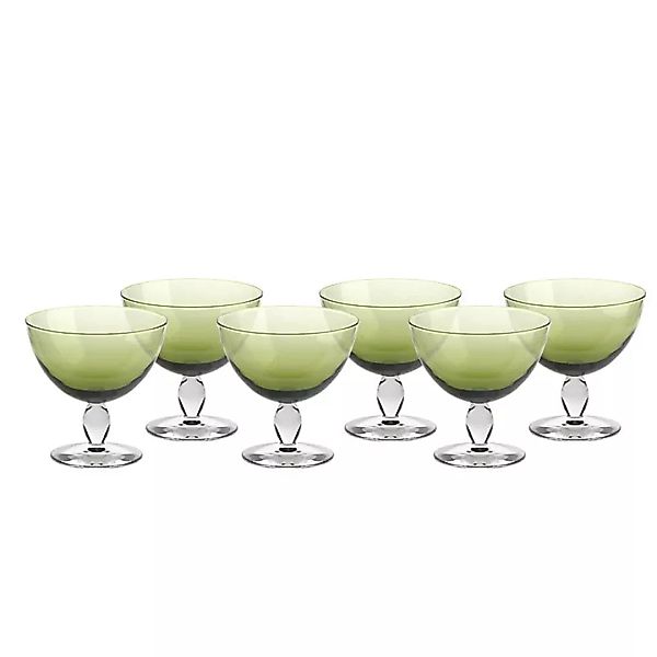 Eiscremeglas Mezzo 6er-Set Colori Vero 12cm grün günstig online kaufen