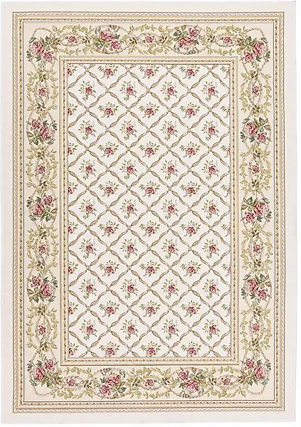 THEKO Teppich »Flomi Rose Garden«, rechteckig, 4 mm Höhe, Flachgewebe, roma günstig online kaufen