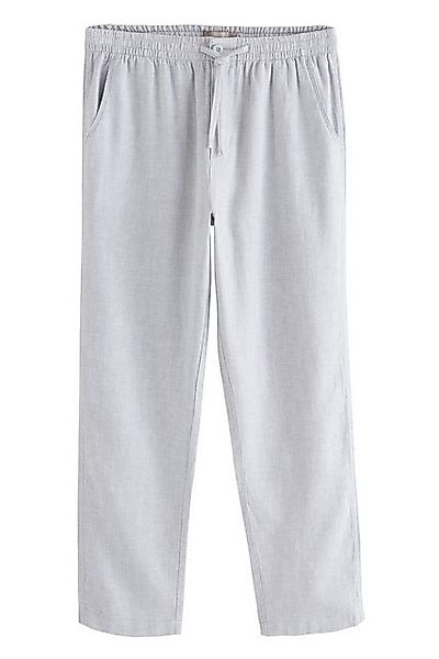 Next Dehnbund-Hose Hose mit Elastikbund und Kordelzug, Baumwollleinen (1-tl günstig online kaufen