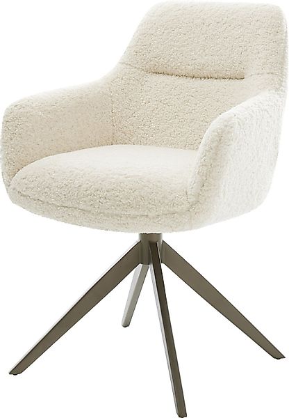 DELIFE Polsterstuhl Pejo-Flex, Kreuzgestell breit Effektfinish günstig online kaufen