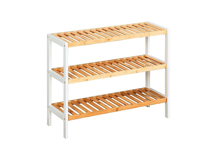 Kubus Schuhschrank Bambus-Schuhregal Timber, Drei Etagen günstig online kaufen