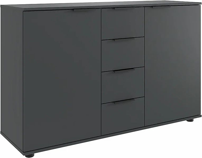 Wimex Kombikommode "Tilburg, Sideboard 130x41x83cm, Made in Germany" schwar günstig online kaufen