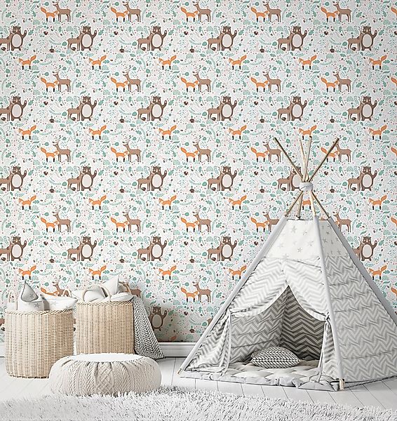 Marburg Kindertapete, Motiv-matt, Tiere, moderne Tapete für Wohnzimmer Schl günstig online kaufen