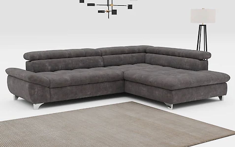 COTTA Ecksofa "Gemini L-Form, B: 312 cm" mit Kopfteilverstellung, optional günstig online kaufen