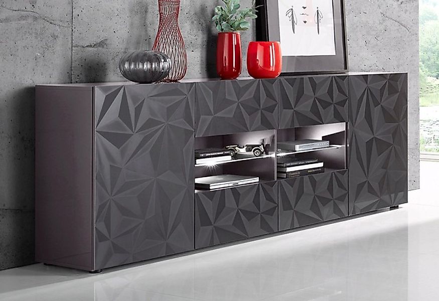 INOSIGN Sideboard »Prisma Breite 241, Kommode 2 Türen, 4 Schubkästen, Anric günstig online kaufen