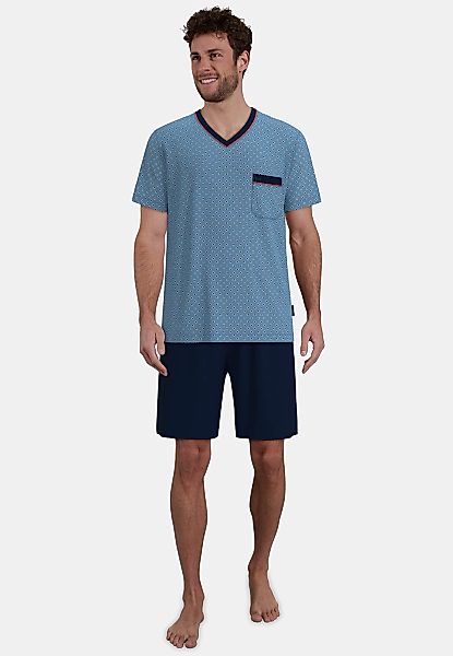 GÖTZBURG Shorty "Glasgow" gemustert, kurz, V-Ausschnitt, mit Brusttasche, B günstig online kaufen