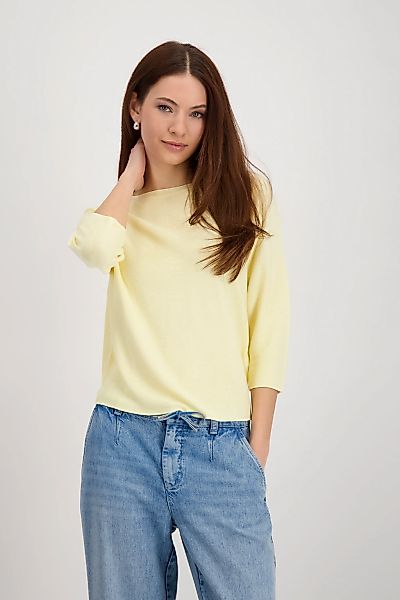 Monari Rundhalspullover mit Strukturmuster günstig online kaufen