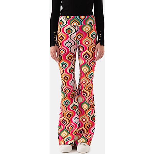 Just Like You  Hosen Bunt gemusterte Bell-Bottom-Damenhose günstig online kaufen