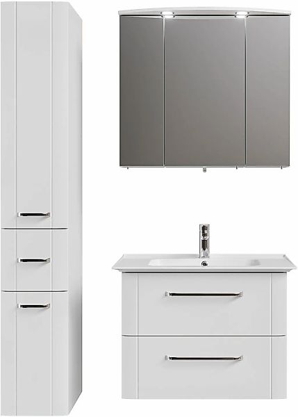Saphir Badmöbel-Set "Serie 3006 3-teilig Keramik-Waschtisch mit Spiegelschr günstig online kaufen