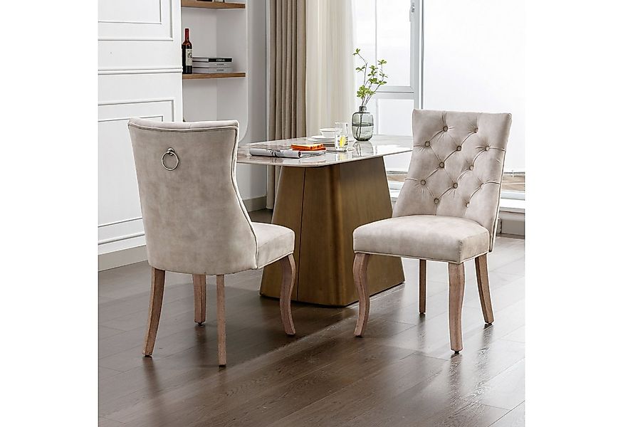 Flieks Esszimmerstuhl (Set, 2 St), 2er Set Polsterstuhl mit Rückenlehne Woh günstig online kaufen