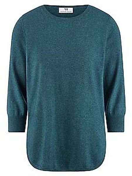Rundhals-Pullover aus Seide und Kaschmir Peter Hahn Seide/Kaschmir türkis günstig online kaufen
