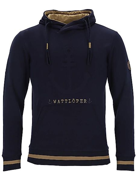 Wattlöper Kapuzenpullover Herren Sweathoody mit Anker-PopUp günstig online kaufen