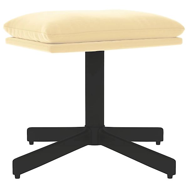 vidaXL Polsterhocker Fußhocker Cremeweiß 60x60x36 cm günstig online kaufen