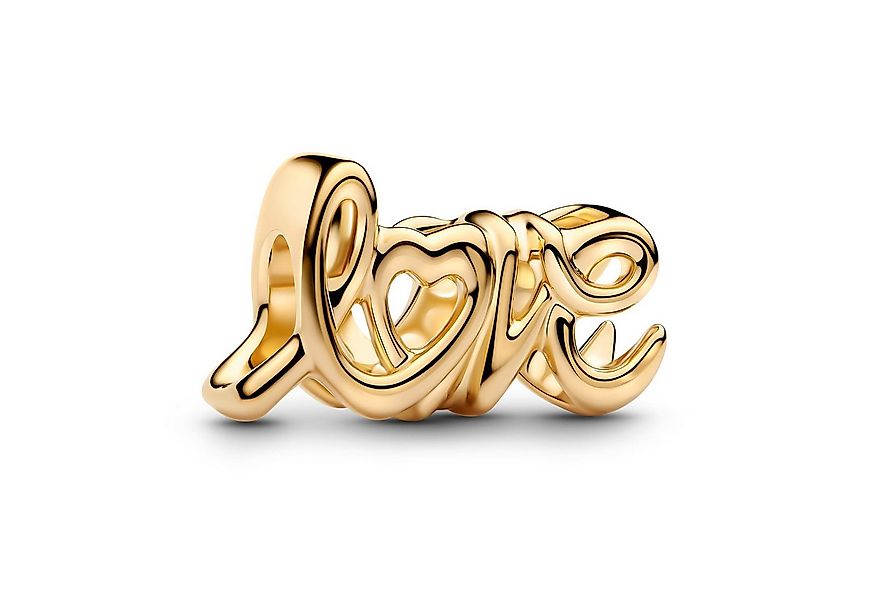 Pandora Kettenanhänger Charm Handgeschriebene Liebe Goldfarben günstig online kaufen