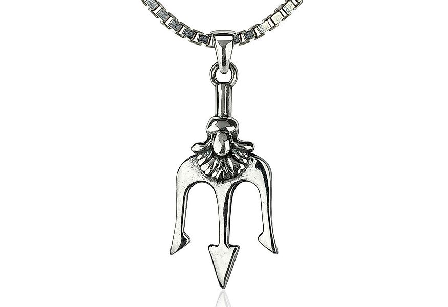 NAHLE Kette mit Anhänger Poseidon Silber Halskette Dreizack Kette Neptun Aq günstig online kaufen