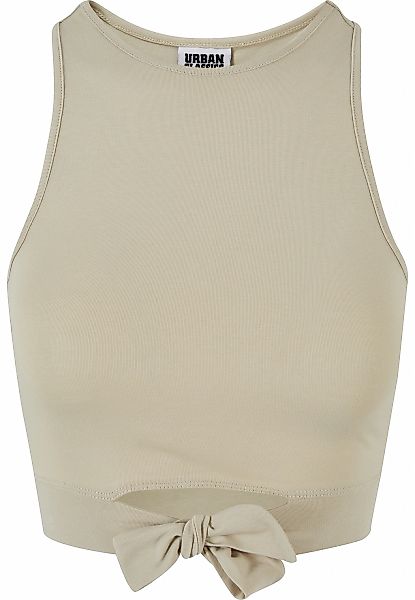 URBAN CLASSICS Tanktop "Urban Classics Damen Ladies Cropped Knot Top" 1 Stk günstig online kaufen