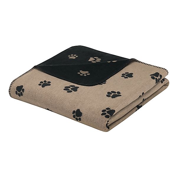 Cawö Wohndecke Kuscheldecke We love Dogs 62470-93 Pfoten 150x200 günstig online kaufen