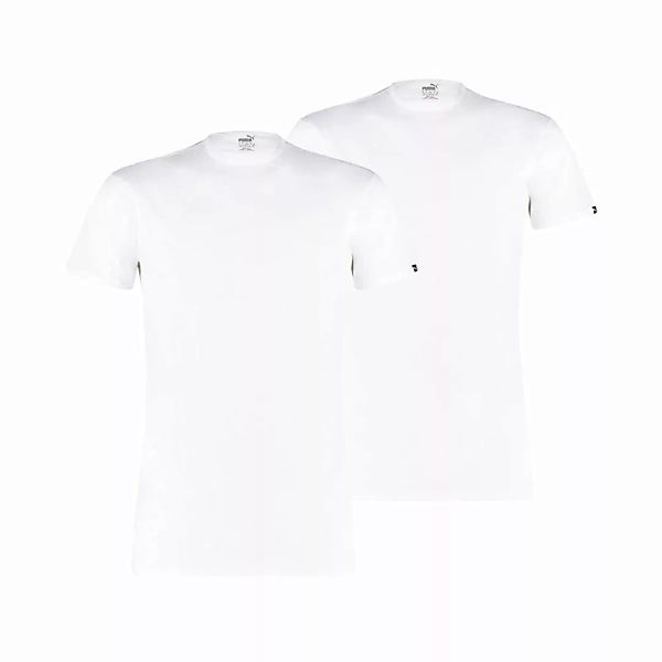 PUMA Herren T-Shirt, 2er Pack - Basic Crew Tee, Rundhals, Kurzarm, uni günstig online kaufen