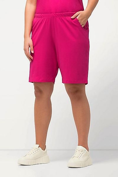 Ulla Popken Bermudas Jerseyshorts Taschen Elastikbund günstig online kaufen