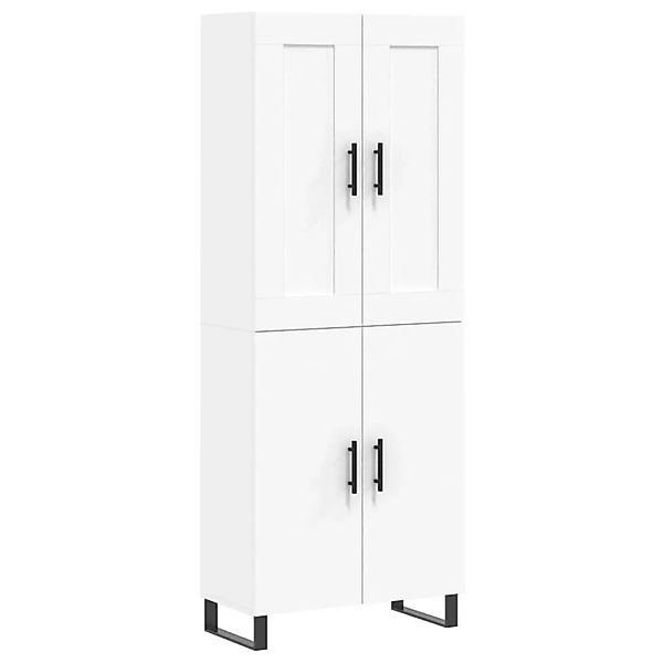 vidaXL Highboard Weiß 69,5x34x180 cm Holzwerkstoff 3199577 günstig online kaufen