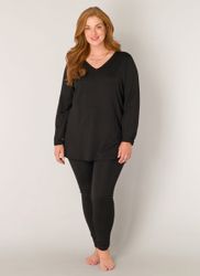 Base Level Curvy Strickpullover "Anine" mit V-Ausschnitt günstig online kaufen